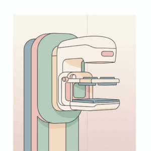 Màquina de mamografia estil il·lustració