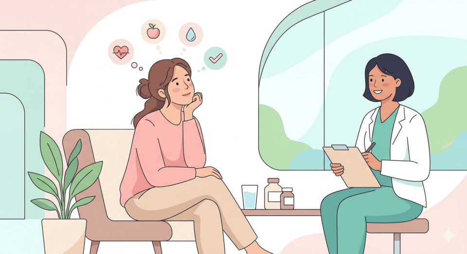 dona pensant en la seva salut ginecològica a Figueres